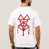 Zwarte Massa Baphomet Inkblot/sigil T-shirt (Achterkant)