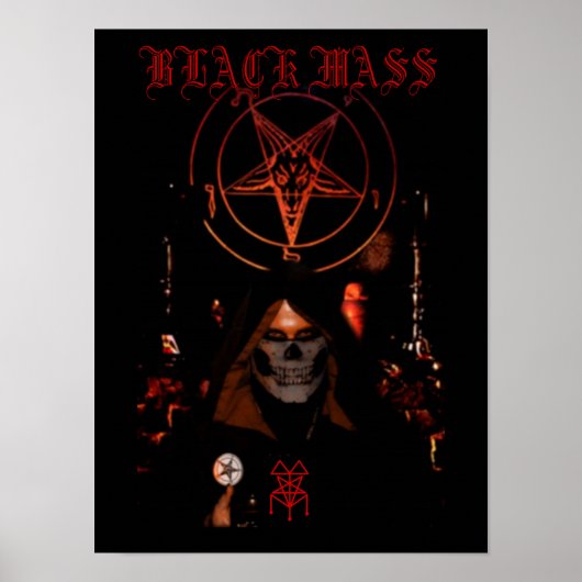 Zwarte massa poster (Voorkant)