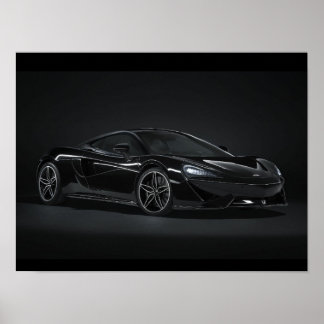 Zwarte mclaren poster