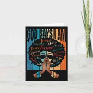 zwarte meid God zegt dat ik zwart ben Melanin de Kaart