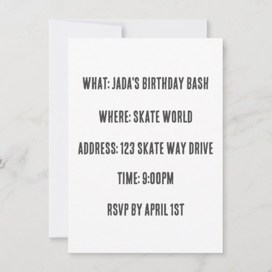 Zwarte meisje met een bord kaart (Achterkant)