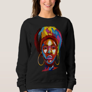 Zwarte meisjes Koningin Natuurlijke Hair Afro Mela Trui