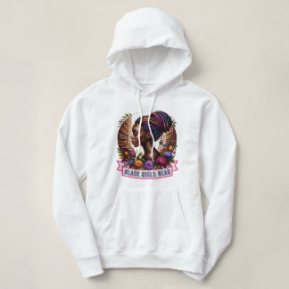 Zwarte Meisjes Lezen Dames Hoodie