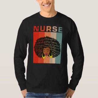 Zwarte Melanin Neurse Black Historie maand A T-shirt