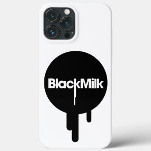 Zwarte melk telefoonhoesje iPhone 13 pro max hoesje