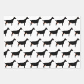 Zwarte melkgeit inpakpapier vel (Voorkant)