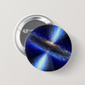 zwarte melkweg ronde button 5,7 cm (Voorkant /achterkant)