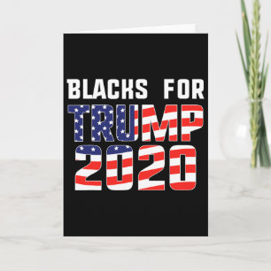 Zwarte mensen voor Trump 202 Conservatieve Republi Kaart