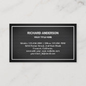 Zwarte Mesh Metallic Goud Aroma Olie Parfum Fles Visitekaartje (Achterkant)