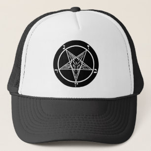 Zwarte metaalvezel trucker pet