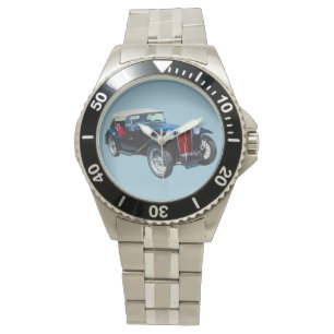 Zwarte Mg Tc Antiek auto Horloge