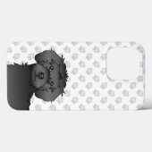 Zwarte Mini Goldendoodle Mopshoofd Case-Mate iPhone Case (Achterkant (horizontaal))