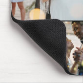 Zwarte minimale fotograaf voor uw Logo fotocollage Muismat (Hoek)