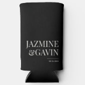 Zwarte minimalistische moderne gepersonaliseerde b (Voorkant)