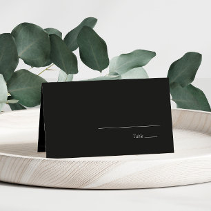 Zwarte minimalistische moderne legante bruiloft