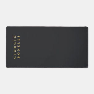 Zwarte Minimalistische Persoonlijke Moderne Bureaumat
