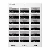 zwarte mod zwaait adresetiket etiket (Full Sheet)