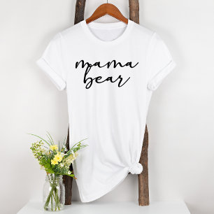 Zwarte Moderne Eenvoudige Script Zwangerschaps Mam T-shirt