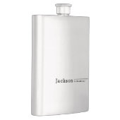 Zwarte moderne, gepersonaliseerde minimalistische  flacon (Rechts)