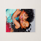 Zwarte Moeder en Dochter Moederdag Puzzel Gift Legpuzzel (Horizontaal)