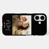Zwarte Moeder Gevestigde Script Foto Case-Mate iPhone Case (Achterkant (horizontaal))