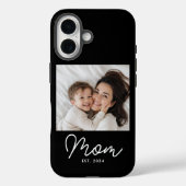 Zwarte Moeder Vastgestelde Script Foto Case-Mate iPhone Case (Achterkant)