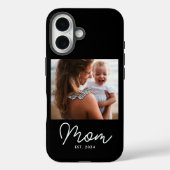 Zwarte Moeder Vastgestelde Script Foto Case-Mate iPhone Case (Achterkant)