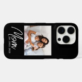 Zwarte Moeder Vastgestelde Script Foto Case-Mate iPhone Case (Achterkant (horizontaal))