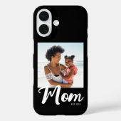Zwarte Moeder Vastgestelde Script Foto Case-Mate iPhone Case (Achterkant)