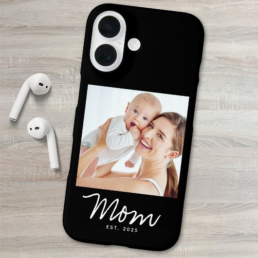 Zwarte Moeder Vastgestelde Script Foto Case-Mate iPhone Case