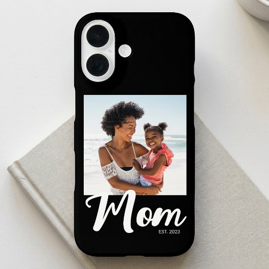 Zwarte Moeder Vastgestelde Script Foto Case-Mate iPhone Case
