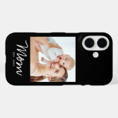 Zwarte Moeder Vastgestelde Script Foto Case-Mate iPhone Case (Achterkant (horizontaal))