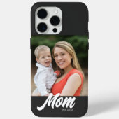 Zwarte Moeder Vastgestelde Script Foto Case-Mate iPhone Case (Achterkant)