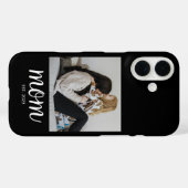 Zwarte Moeder Vastgestelde Script Foto Case-Mate iPhone Case (Achterkant (horizontaal))