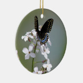 Zwarte moerasvlinder keramisch ornament (Rechts)