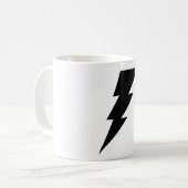 Zwarte Mok met schroefdraad voor koffie! (Voorkant links)