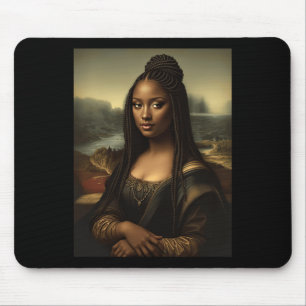 Zwarte Mona Lisa Afro-Amerikaanse zwarte geschiede Muismat