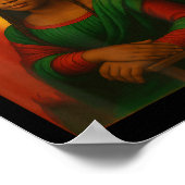 Zwarte Mona Lisa Graphic Afro-Amerikaanse juni Poster (Hoek)