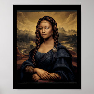 Zwarte Mona Lisa Zwarte Geschiedenis Afrikaanse Ko Poster