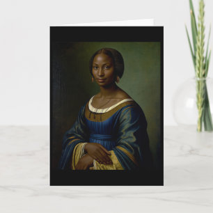 Zwarte Mona Lisa Zwarte Geschiedenis Maand Vrouw Z Kaart