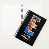 Zwarte Monogram Initiaal 'E' Foto Planner (Display)