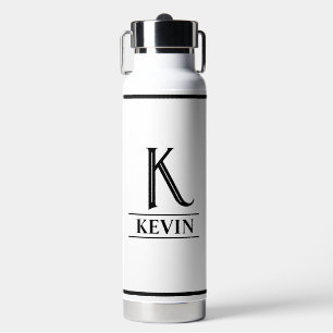 Zwarte Monogram Waterfles