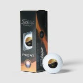 ZWARTE MONOGRAM WAVE GOLD BALLS GOLFBALLEN (Verpakking)
