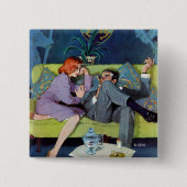 Zwarte Monte's laatste RAID Vierkante Button 5,1 Cm (Voorkant)