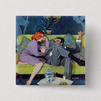 Zwarte Monte's laatste RAID Vierkante Button 5,1 Cm