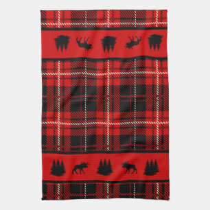 Zwarte Moose Red Pset Theedoek
