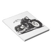 Zwarte motor notitieblok (Schuin)