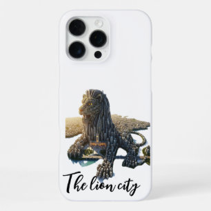 Zwarte Mozaïek Geometrische Leeuwenkoning Jungle G iPhone 16 Pro Max Hoesje