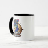 Zwarte Mug "Arsène le Paon" Mok (Voorkant links)