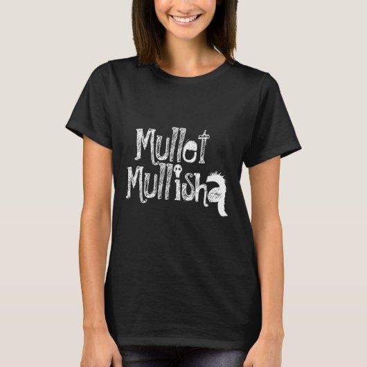 Zwarte Mullet Mullisha T-Shirt voor vrouwen (Voorkant)